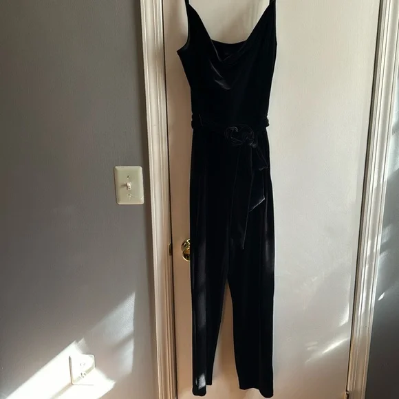 Banana Republic | Pants & Jumpsuits | Vguc Banana Republic Velvet Belted  Jump Suit Size 6
